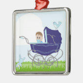 Vintager Babysteg Ornament Aus Metall (Links)