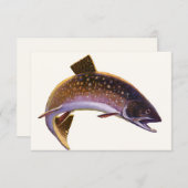 Vintager Bachforellenfisch, Sportfischer (Vorne/Hinten)