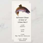 Vintager Bachforellenfisch, Sportfischer (Vorne/Hinten)