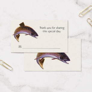 Vintager Bachforellenfisch, Sportfischer