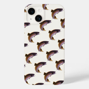 Vintager Bachforellenfisch, Sportfischer Case-Mate iPhone Hülle