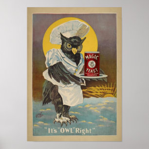 Vintager Backen-Druck Poster