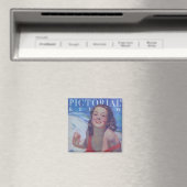 Vintager Badeanzug 1934 Magnet (In Situ (Geschirrspüler))