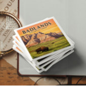 Vintager Badlands-Nationalpark Magnet