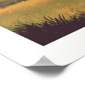 Vintager Badlands-Nationalpark Poster (Ecke)