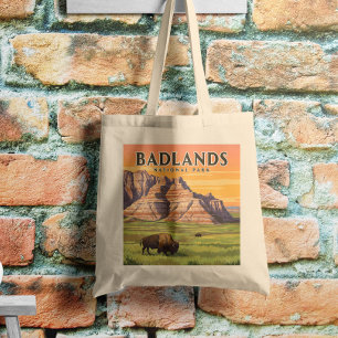 Vintager Badlands-Nationalpark Tragetasche