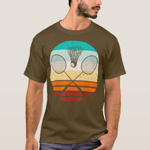 Vintager Badminton-Spieler Badminton T-Shirt