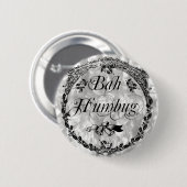 Vintager Bah Humbug Button (Vorne & Hinten)