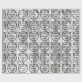 Vintager Bah Humbug Geschenkpapier (Flach)