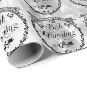 Vintager Bah Humbug Geschenkpapier (Rolleneckpunkt)