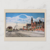 Vintager Bahnhof Gewerkschaft Ogden Utah Postkarte (Vorderseite)