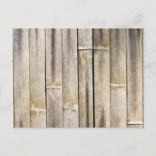 Vintager Bambuszaun Postkarte (Vorderseite)