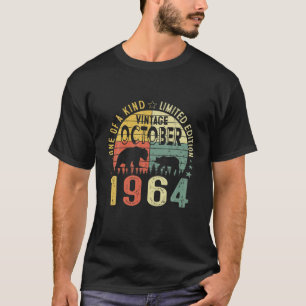 Vintager Bär Oktober 1964 57Th Geburtstag Retro 57 T-Shirt