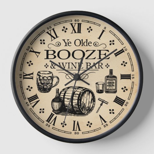 Vintager Bar Uhr (Vorderseite)