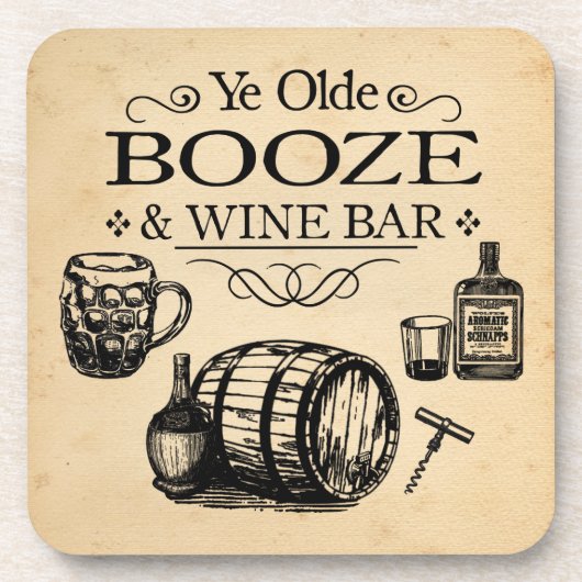 Vintager Bar Untersetzer (Vorderseite)