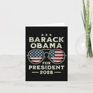 Vintager Barack Obama für Präsident 2028 - Obama 2 Karte
