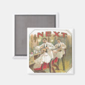 Vintager Barber Magnet (Vorderseite/Rückseite)