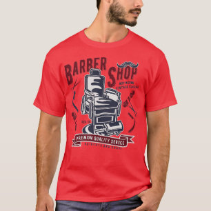 Vintager Barber Shop Retro Schnitt Shave Gift für T-Shirt