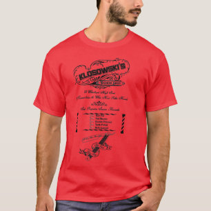 Vintager Barber Shop Schwarz Print Classic Thirt T-Shirt