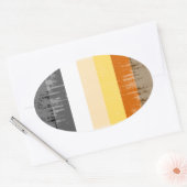 Vintager Bärenstolz Ovaler Aufkleber (Umschlag)