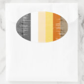 Vintager Bärenstolz Ovaler Aufkleber (Tasche)