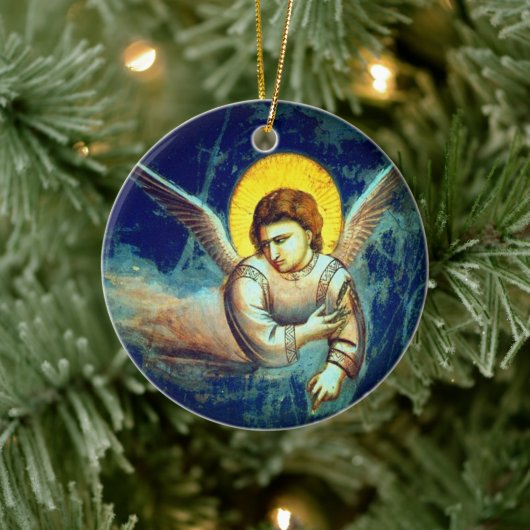 Vintager Barockgel Keramik Ornament (Baum)