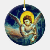 Vintager Barockgel Keramik Ornament (Hinten)