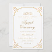 Vintager Barockstil-Rahmen Einladung (Vorderseite)