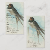 Vintager Barschschlauch Weihnachten Gruß Visitenkarte (Vorne/Hinten)