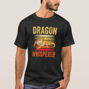 Vintager bärtiger Drache Reptile Lizard Dinosaur F T-Shirt