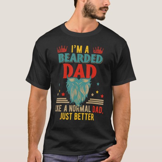 Vintager bärtiger Vater Definition einfach besser T-Shirt (Vorderseite)