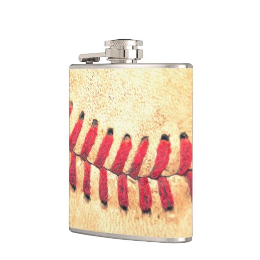 Vintager Basebalball Flachmann (Links)