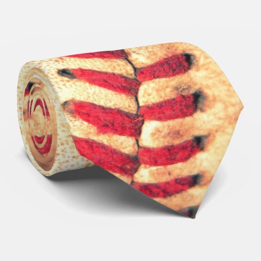 Vintager Basebalball Krawatte (Gerollt)