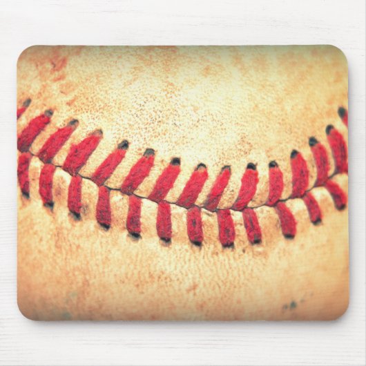 Vintager Basebalball Mousepad (Vorne)