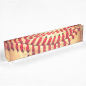 Vintager Basebalball Namensplakette