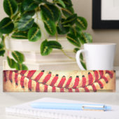 Vintager Basebalball Namensplakette