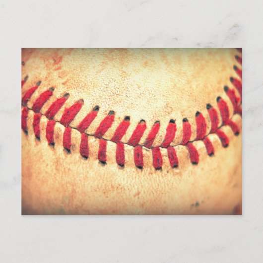 Vintager Basebalball Postkarte (Vorderseite)