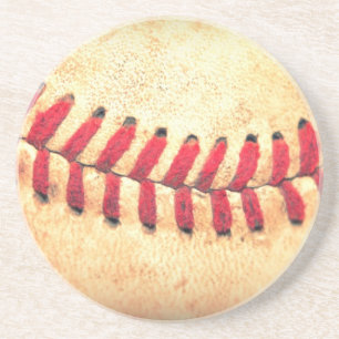 Vintager Basebalball Untersetzer