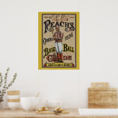 Vintager Baseball 1886 Text hinzufügen Poster (Küche)