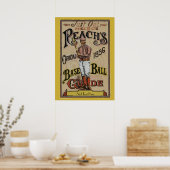 Vintager Baseball 1886 Text hinzufügen Poster (Küche)