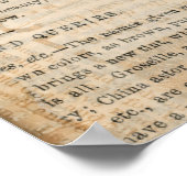 Vintager Baseball Art Illustration Newspaper Style Poster (Ecke)