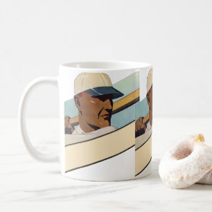 Vintager Baseball-Basketball, Stilkunst Kaffeetasse
