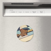 Vintager Baseball-Basketball, Stilkunst Magnet (In Situ (Geschirrspüler))