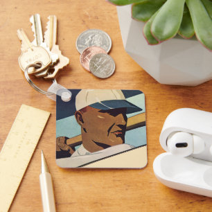 Vintager Baseball-Basketball, Stilkunst Schlüsselanhänger