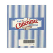 Vintager Baseball Chocolate Bar Wrapper Notizblock (Vorderseite)
