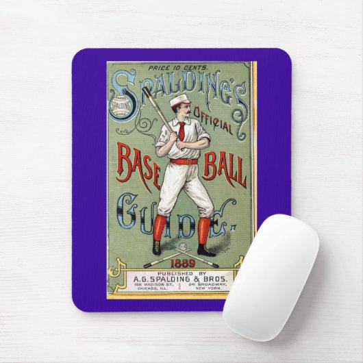 Vintager Baseball-Druck Mousepad (Mit Mouse)