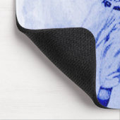 Vintager Baseball-Fielder-Maus-Pad Mousepad (Ecke)