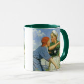 Vintager Baseball, Kinder, Sportler Tasse (VorderseiteRechts)