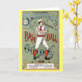 Vintager Baseball-Leitfaden Karte (Gelbe Blume)