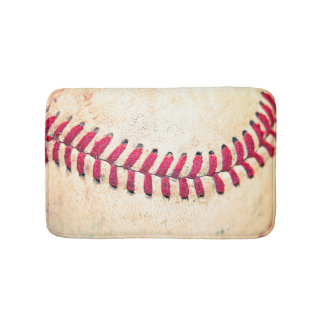 Vintager Baseball-nahes hohes Foto Badematte